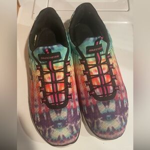 Sketchers sneakers, tie-dyed size 10